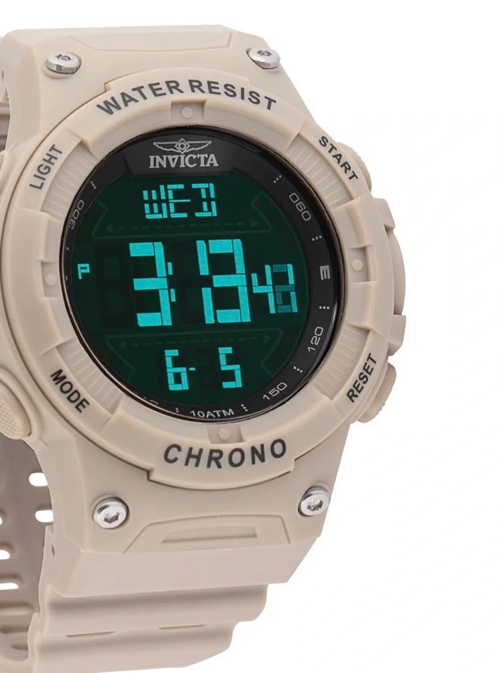 Invicta Racing Burnout Digital Men's Watch - 52mm. Light Brown